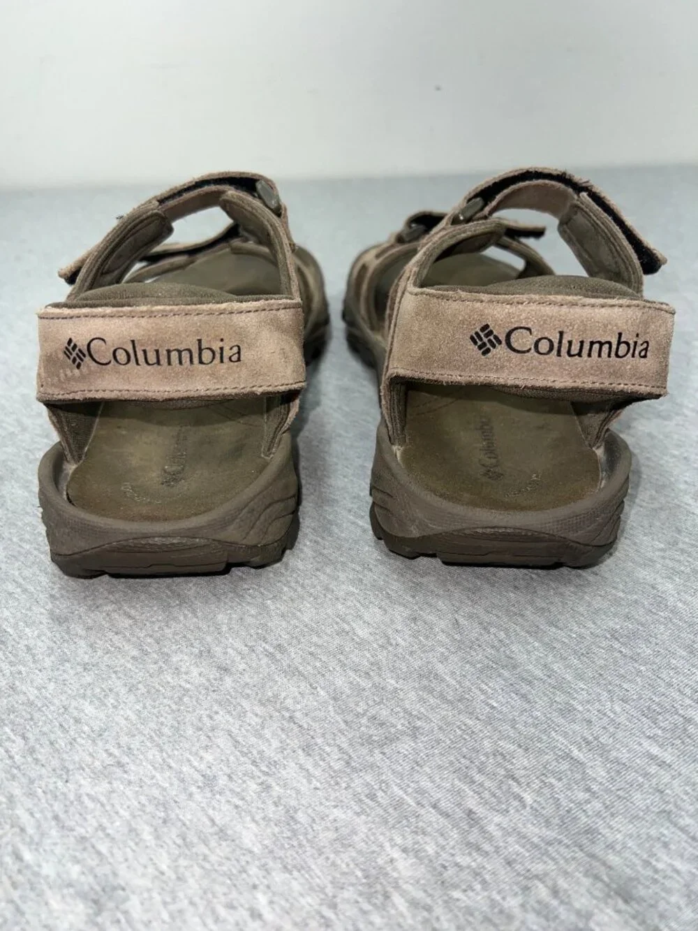 Columbia Mens Brown Outdoor Sandals Size 11 Adjustable Strap Lightweight Durable